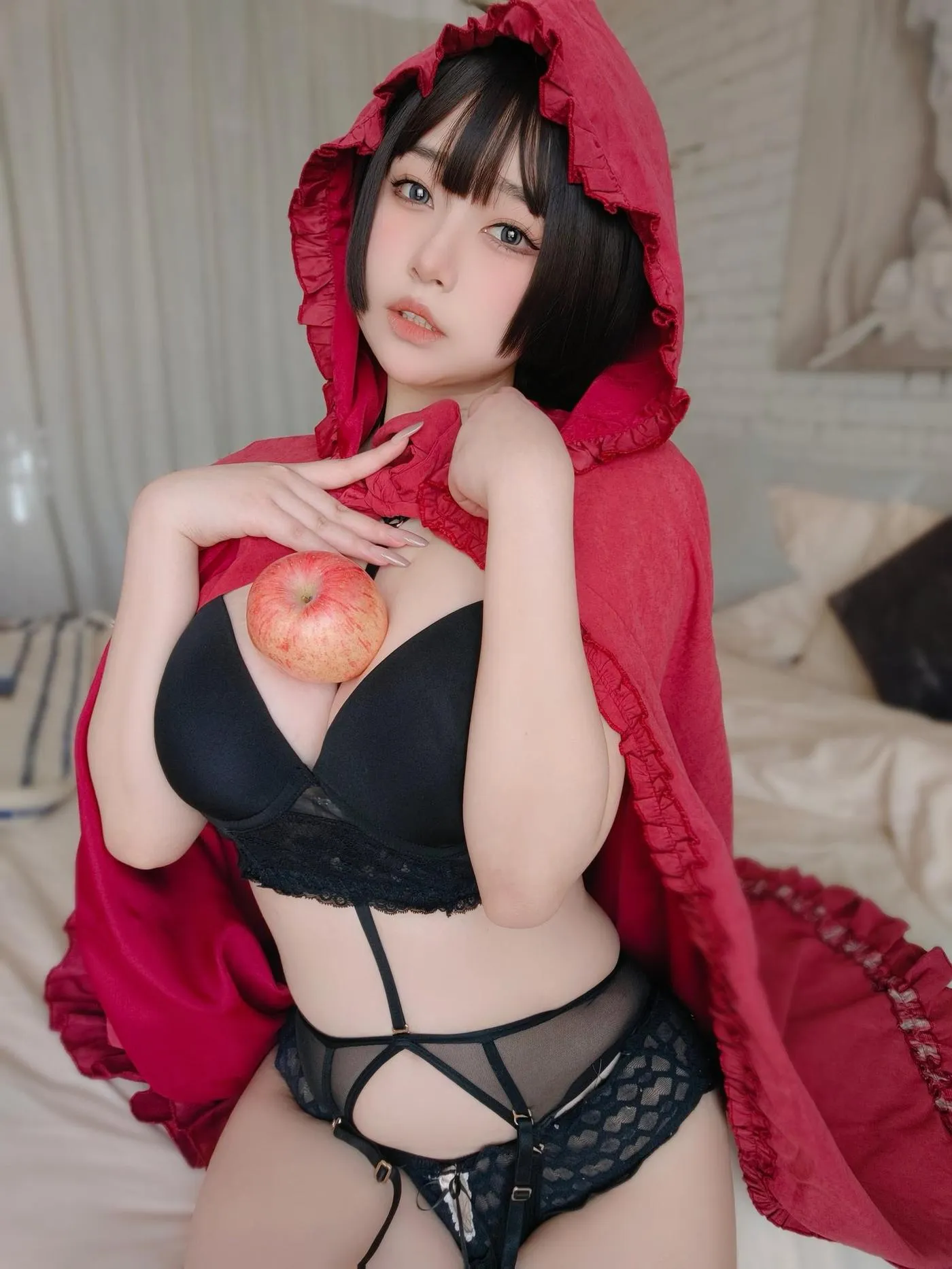女主K – NO.25 小红帽和红苹果 [86P]插图4